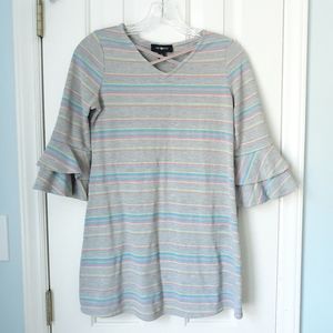 Girls Size 14 Dress with Ruffle Sleeves